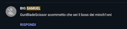 Commento archiviato di Samuel